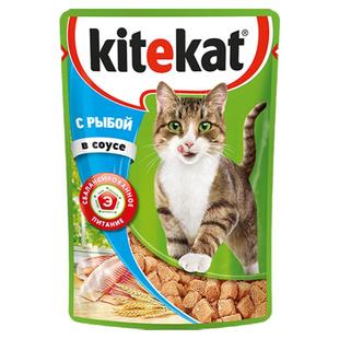 原装俄罗斯进口猫主食Kite喵kat趣85克猫罐头猫餐包
