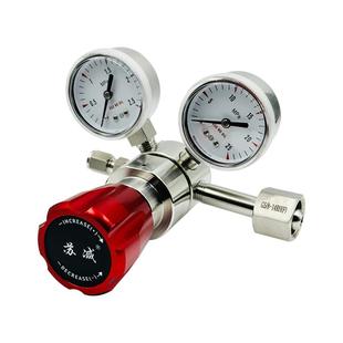 316L不锈钢减压器氧氮气氩氦空二氧化碳G5/8钢瓶调压阀压力表上海