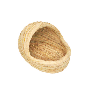 龙猫草窝垂耳兔荷兰猪鸽子窝草窝兔兔草窝拖鞋型编织摇篮草窝