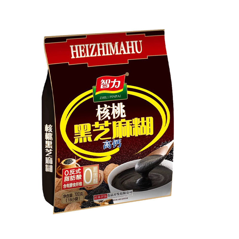 智力黑芝麻糊720g核桃高钙早餐