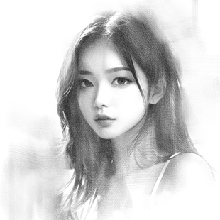 真人照片转手绘手绘素描画像定制头像代画彩铅画肖像画人物电子版