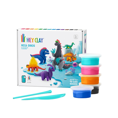 礼物浦超轻粘土Hey Clay恐龙系列15杯套装