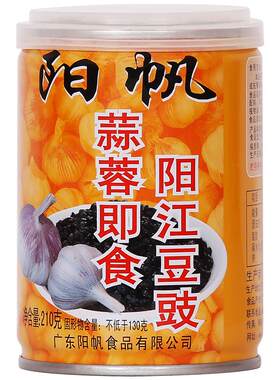 阳帆牌蒜蓉即食豆豉罐装210克