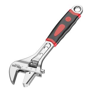 德力西电气活动扳手多功能万用活口板子工具大开口卫浴水管活扳手