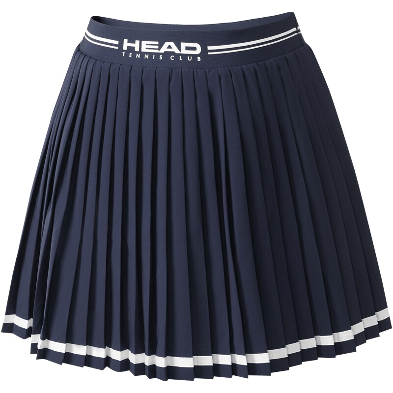 HEAD海德防走光撞色网球百褶裙女
