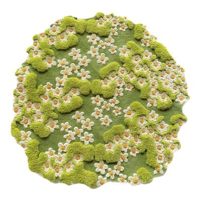 森系小清新手工羊毛客厅卧室地毯