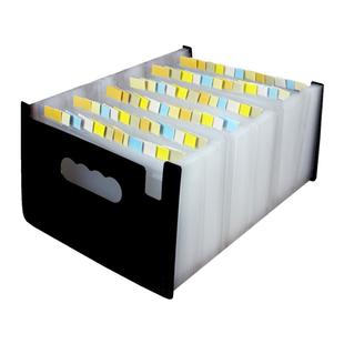 增值税票据收纳夹大容量多层分类风琴包财务小号报销单据账单夹A5