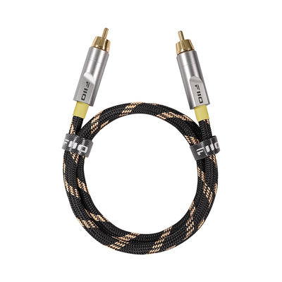 FiiO/飞傲LR-RCA5 数字音频同轴线无氧铜芯双层屏蔽金属镀金插头