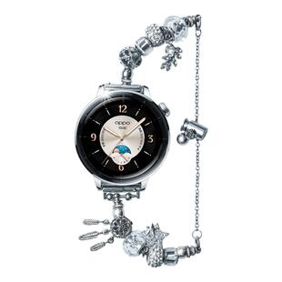 适用oppowatchx2mini手表表带新款watchx2mini腕带oppo手表X2mini金属潘多拉男女士夏季透气通用替换配件43mm