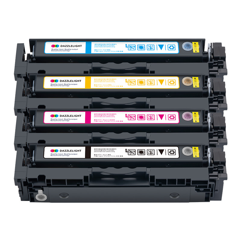 适用于惠普M283FDW硒鼓 Color LaserJet Pro MFP打印机硒鼓FDN/M283CDW易加粉 墨盒碳粉W2110A 206A 207A粉盒