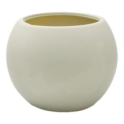 北欧风球形树脂花盆大口径绿植盆