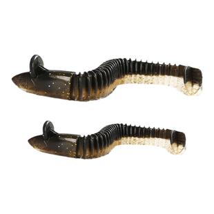 泥鳅假饵路亚专用鲈鳜鱼翘嘴仿真空腔螺纹软饵t尾软虫浮水仿生饵