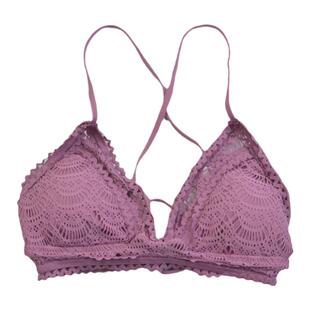 外贸原单品牌时尚性感纯色精美蕾丝比基尼上衣bikini女泳衣带胸垫