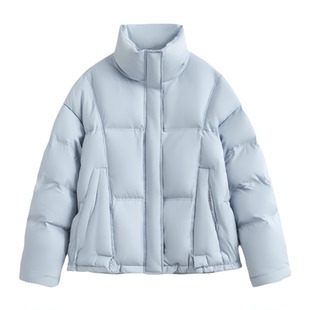 鸭鸭短款羽绒服女2025年冬季新款宽松保暖加厚小个子时尚立领外套