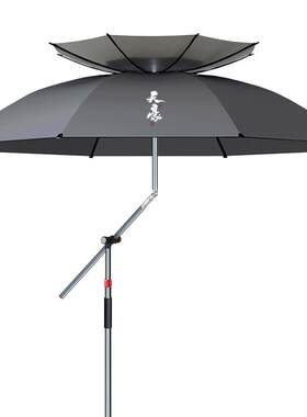 天豪钓鱼伞户外专用遮阳新款五代拐杖雨伞防晒防雨加厚万向大钓伞