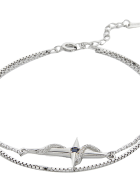 Guuka银饰手链女生ins小众