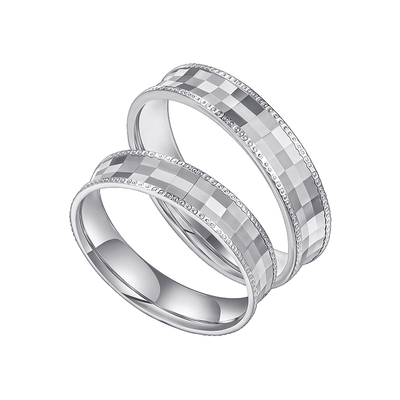 情人节TSL谢瑞麟铂金对戒情侣结婚对戒车花工艺指环男女BF530-BF5