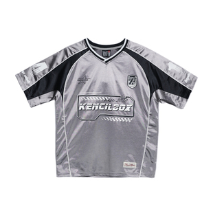 KencilBox千笔盒子潮流原创街头休闲男款宽松版型街舞球衣短袖女