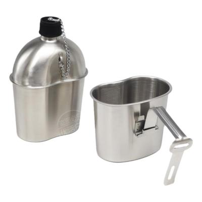 老式战术水壶新式复古304不锈钢