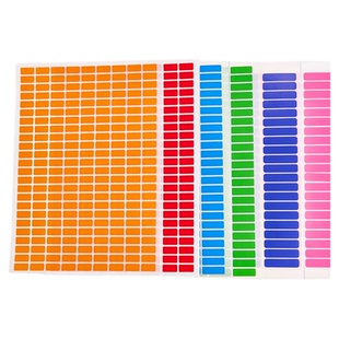铜版纸彩色标签不干胶打印纸a4空白贴纸光面切割正方形背胶纸长方形化妆品小孩作业分类贴手写黏贴纸标签贴纸