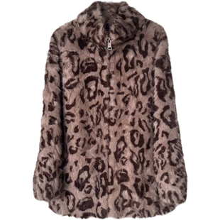 2025超火皮草外套女立领年轻版海宁时尚毛毛环保贵气毛茸茸水貂绒