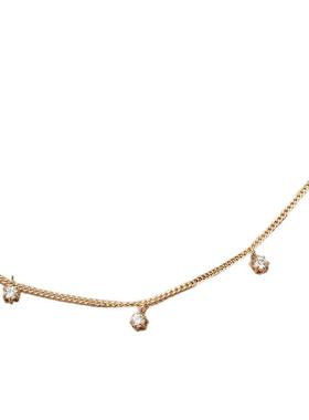 百搭法式精致小众高级金色锁骨链