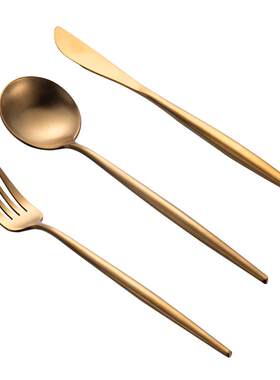 onlycook304不锈钢金色刀叉套装
