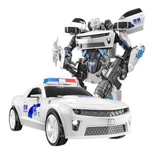 正版变形玩具5男孩特警大黄蜂金刚机器人擎天汽车柱模型6岁3儿童4
