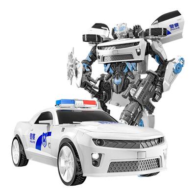 手提礼盒超大45CM变形机器人玩具