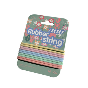 10根装头绳网红2025年新款发绳女扎马尾皮筋简约气质皮套扎头发圈