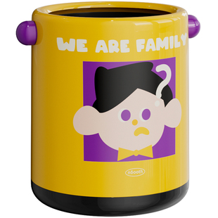 诺室hola家客厅垃圾桶家用可爱男女孩卧室儿童房大号容量收纳筒