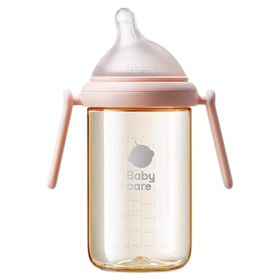 babycare歪头玻璃奶瓶新生婴儿0到6个月1岁以上宝宝仿母乳防呛奶