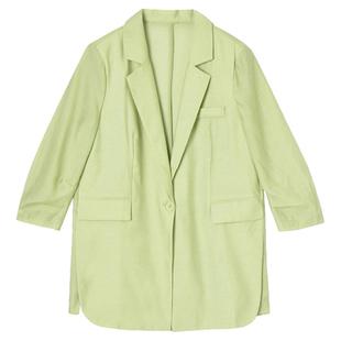 2026年春Outlets正品 高端UN系列含天丝中长款上衣清爽干练外套女