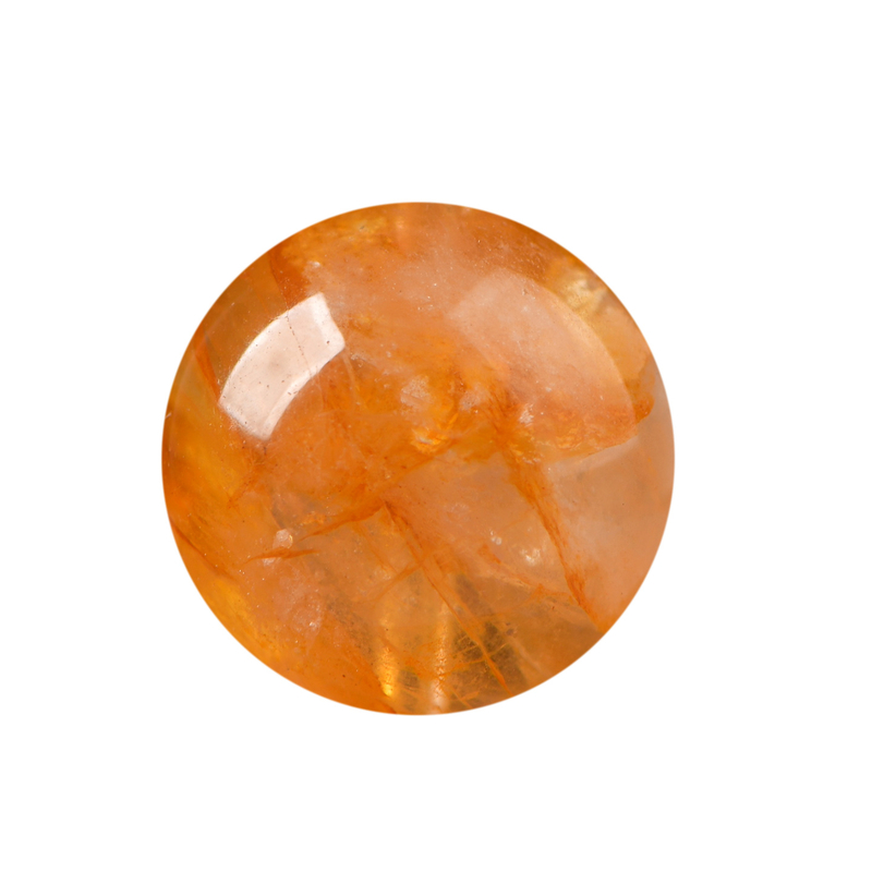 天然水晶黄胶花散珠子DIY饰品配件材料手串手链项链圆珠串珠单珠