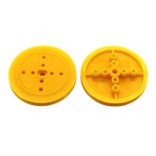 36mm黄色皮带轮 模型 diy四驱车 模型改造 机器人制作车轮 大带轮