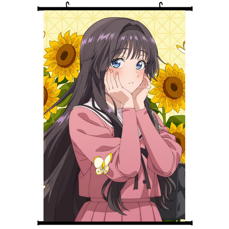 薰香花朵凛然绽放  和栗薰子二次元动漫卷轴挂画布画海报周边
