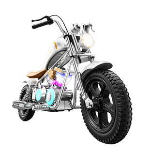 哈雷儿童电动摩托车暴风骑士6到12岁3岁以上复古越野可坐人摩托车