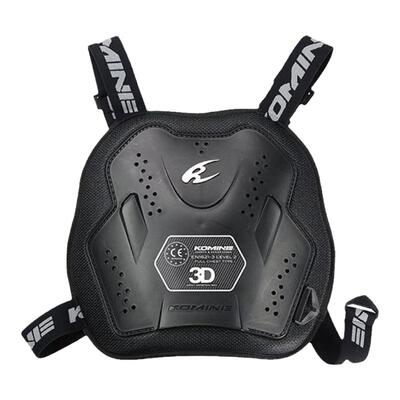 【日本直邮】Komine摩托车用护胸CE2级多用胸甲保护器舒适松紧带