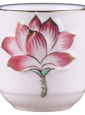 新款陶瓷供水杯家用供奉供佛水杯三连杯上供观音菩萨圣水杯净水杯