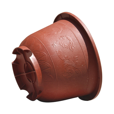 红色龙缸盆铝塑中国风古典加厚孔