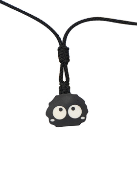 隐山手工煤球精灵吊坠情侣定制