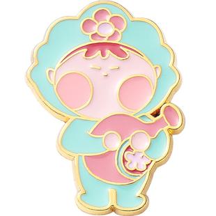 海洛迪 十二星座徽章 摩羯座水瓶座天秤座双鱼座金属胸针书包装饰