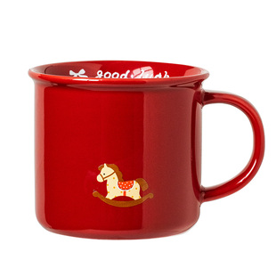 故宫红摇摇马马克杯文创杯子生日新年马年本命年定制礼物红色女生