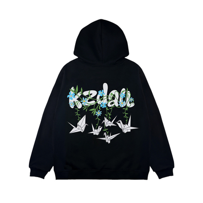 KZDALL原创设计千纸鹤连帽卫衣