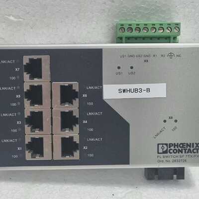 Phoenix Contact FL Switch SF 7TX/FX Ord. No. 2832726 HW: 18