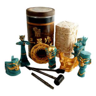 三星堆考古挖掘玩具盲盒古物觉醒男女孩挖宝博物馆儿童挖宝藏网红