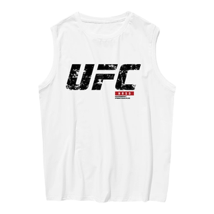 UFC轻重量级MMA混合格斗拳击自由搏击无袖t恤衫男士纯棉背心衣服