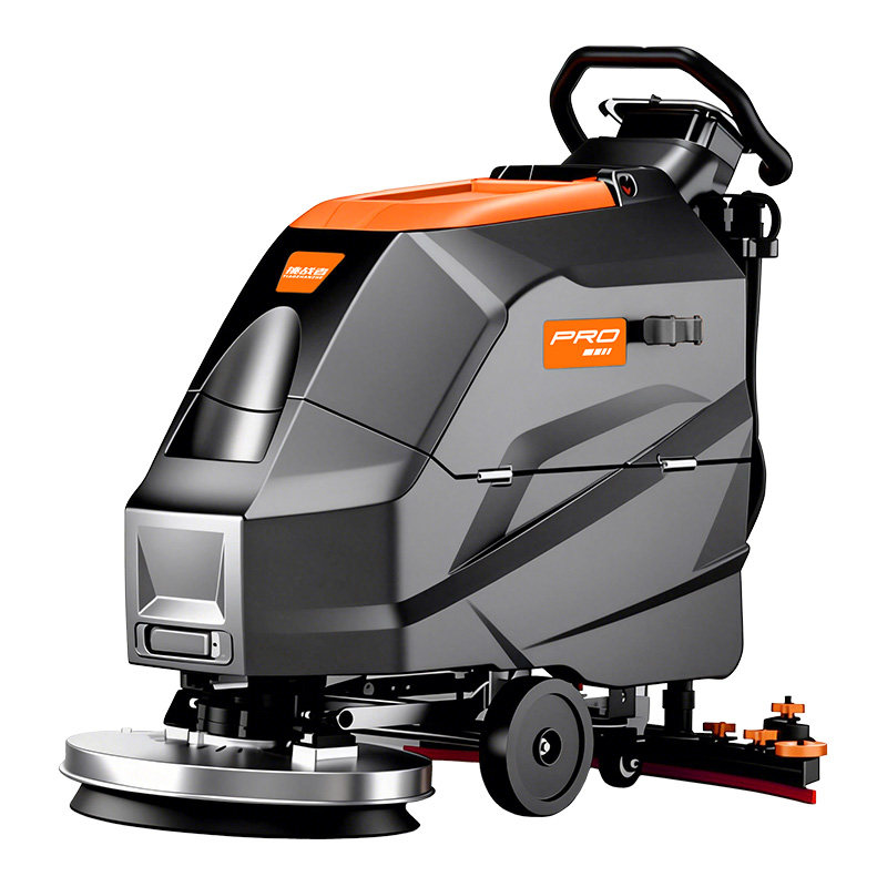 挑战者TX5车间洗地机工厂地库商用工业洗地车手推式洗拖洗一体机