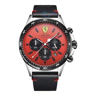 代购正品Ferrari PILOTA法拉利赛车运动计时时尚硅胶大表盘男手表
