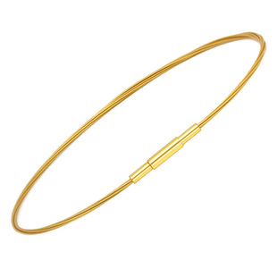 XD金色串珠手绳细款钢丝手链绳可穿串珠日月星辰转运珠更换编织绳